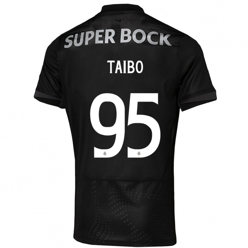Danxen Kobiety Lucas Taibo #95 Czarno-Biały Wyjazdowa Koszulka 2025/26 Koszulki Klubowe