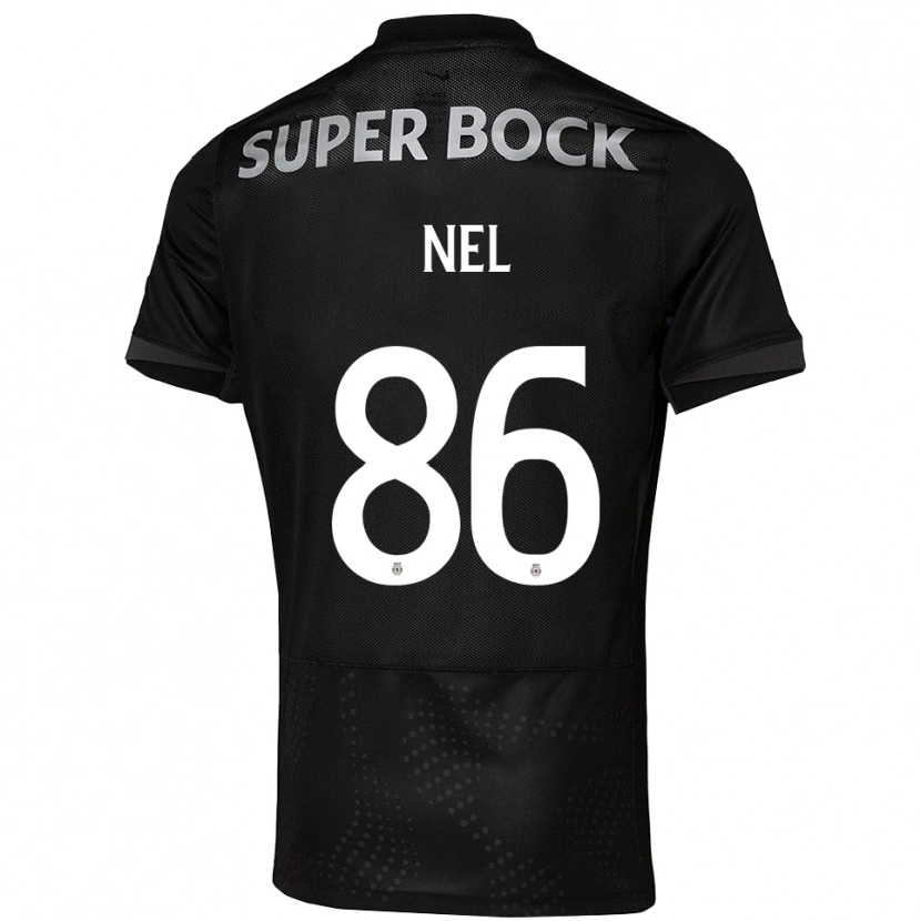 Danxen Kobiety Rafael Nel #86 Czarno-Biały Wyjazdowa Koszulka 2025/26 Koszulki Klubowe