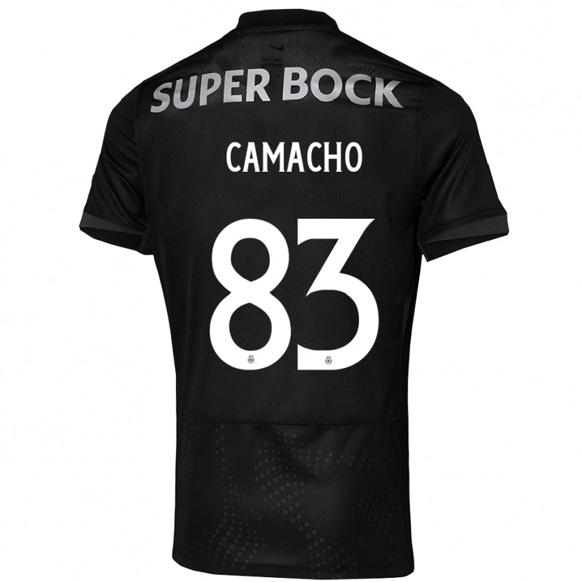 Danxen Kobiety Rafael Camacho #83 Czarno-Biały Wyjazdowa Koszulka 2025/26 Koszulki Klubowe