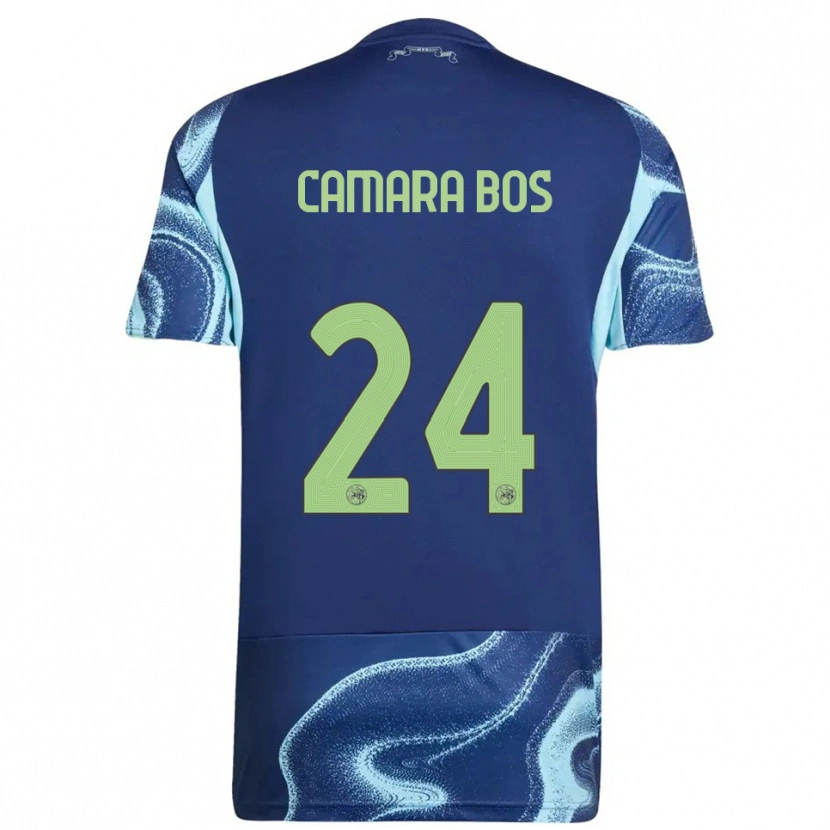 Danxen Kobiety Daniel Camara Bos #24 Granatowo-Błękitny Wyjazdowa Koszulka 2025/26 Koszulki Klubowe