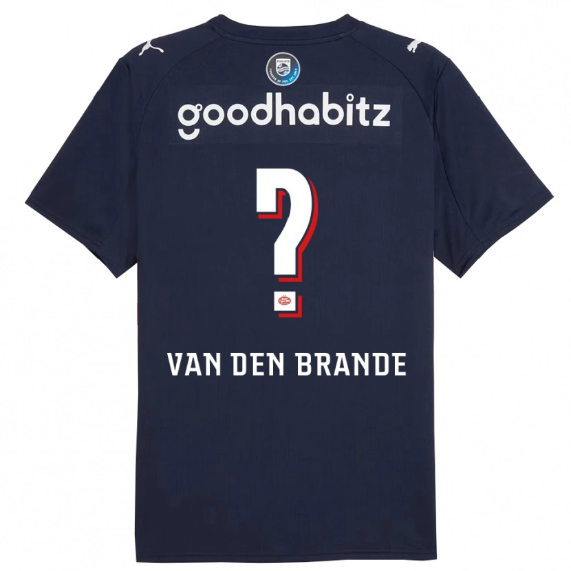 Danxen Kobiety Daan Van Den Brande #0 Granatowo-Biały Wyjazdowa Koszulka 2025/26 Koszulki Klubowe
