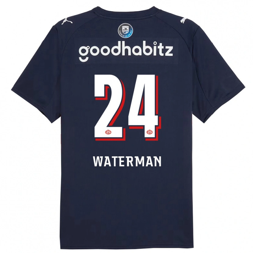 Danxen Kobiety Boy Waterman #24 Granatowo-Biały Wyjazdowa Koszulka 2025/26 Koszulki Klubowe