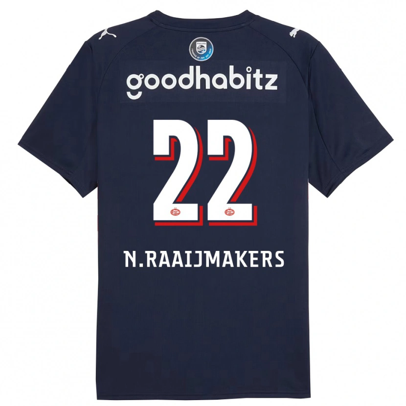 Danxen Kobiety Niels Raaijmakers #22 Granatowo-Biały Wyjazdowa Koszulka 2025/26 Koszulki Klubowe