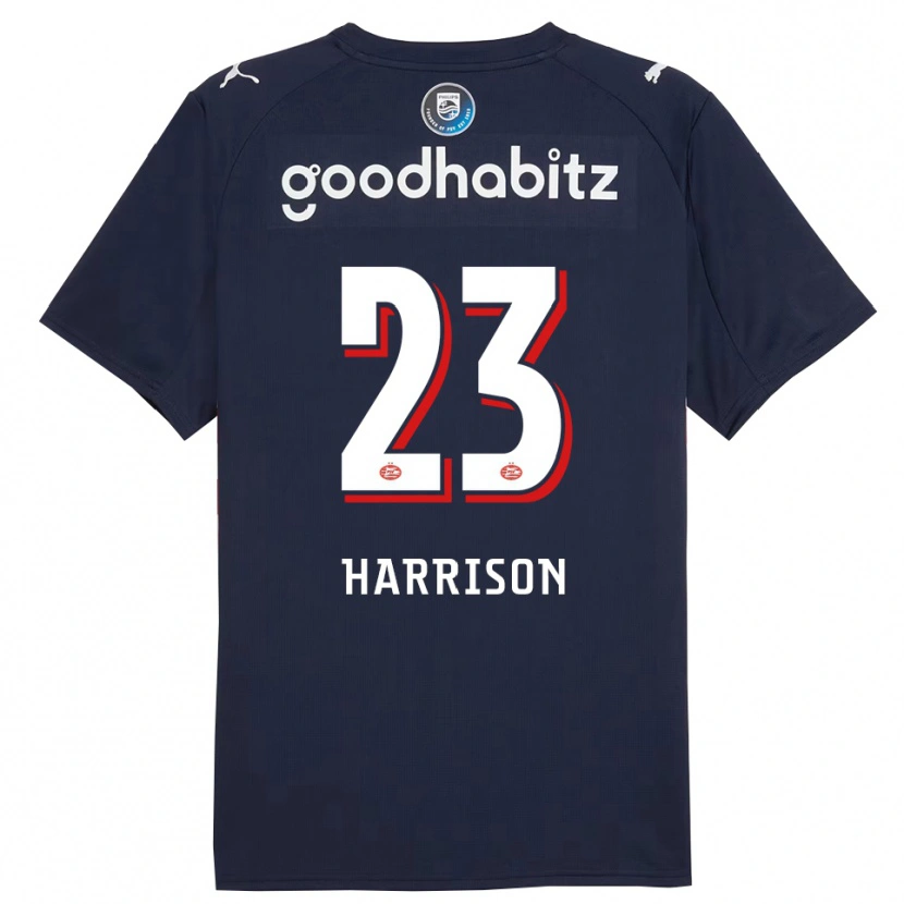 Danxen Kobiety Amy Harrison #23 Granatowo-Biały Wyjazdowa Koszulka 2025/26 Koszulki Klubowe