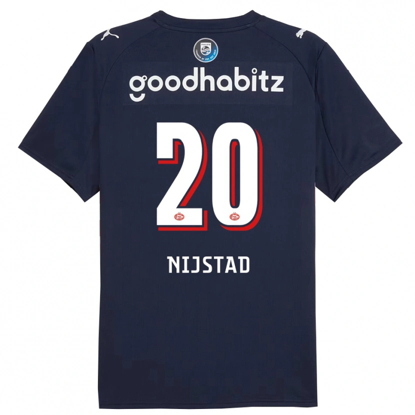 Danxen Kobiety Nina Nijstad #20 Granatowo-Biały Wyjazdowa Koszulka 2025/26 Koszulki Klubowe