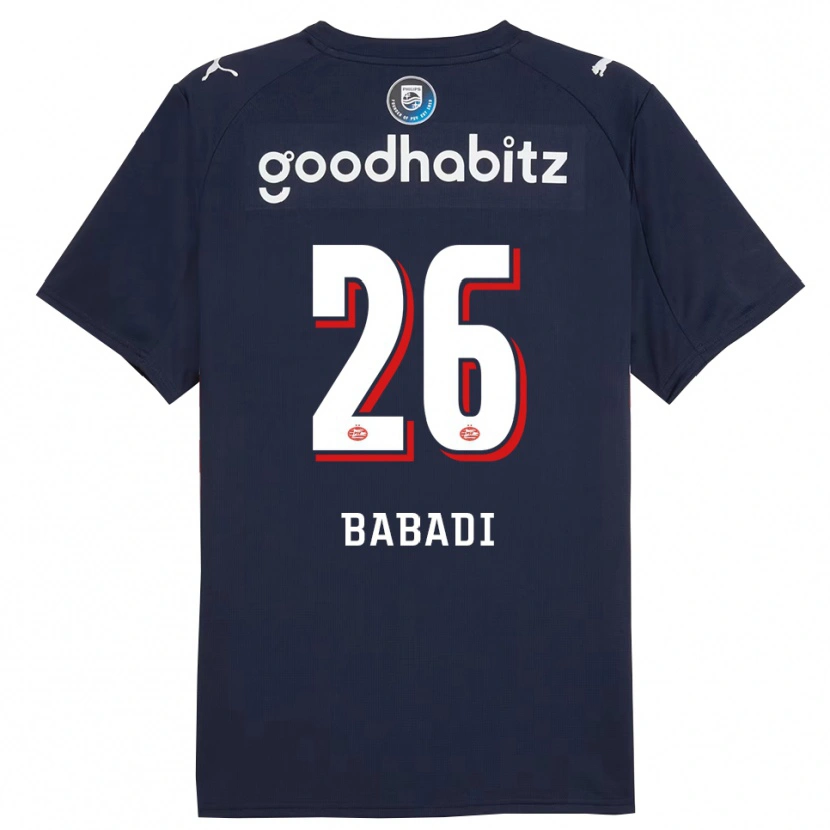 Danxen Kobiety Isaac Babadi #26 Granatowo-Biały Wyjazdowa Koszulka 2025/26 Koszulki Klubowe