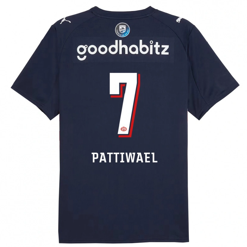 Danxen Kobiety Naomi Pattiwael #7 Granatowo-Biały Wyjazdowa Koszulka 2025/26 Koszulki Klubowe