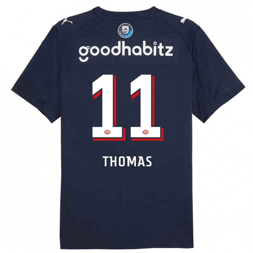 Danxen Kobiety Ayodele Thomas #11 Granatowo-Biały Wyjazdowa Koszulka 2025/26 Koszulki Klubowe