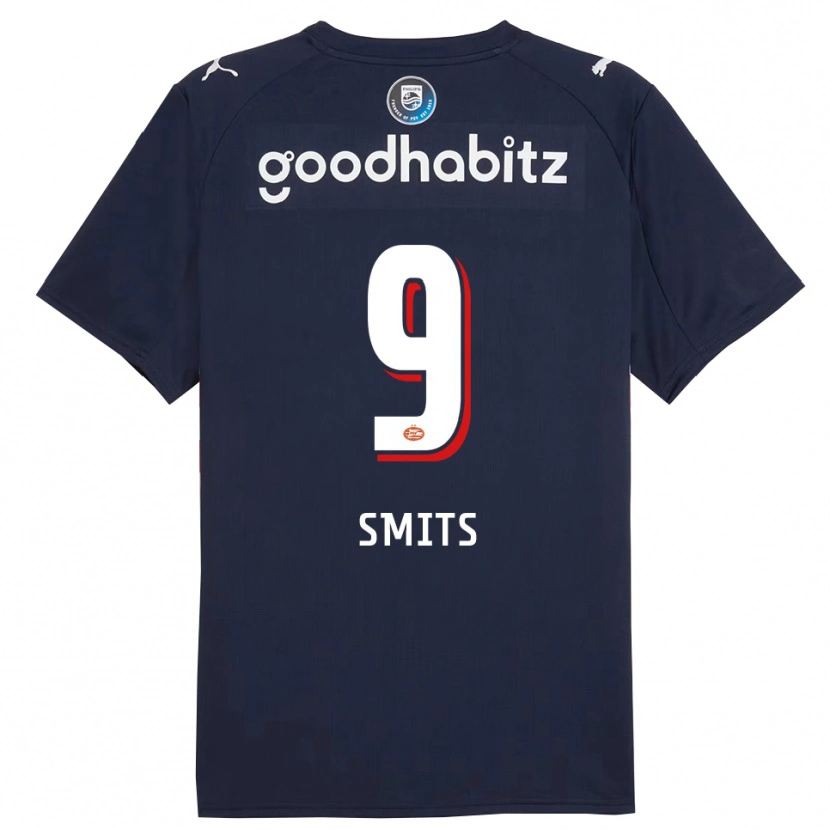 Danxen Kobiety Joëlle Smits #9 Granatowo-Biały Wyjazdowa Koszulka 2025/26 Koszulki Klubowe