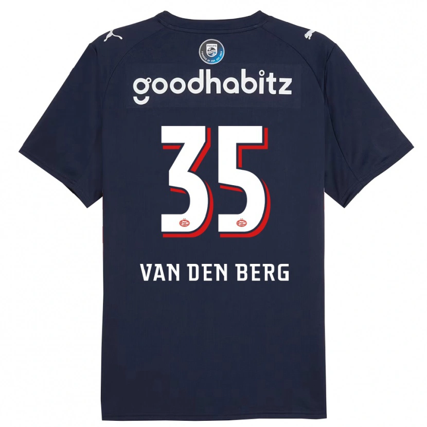 Danxen Kobiety Joel Van Den Berg #35 Granatowo-Biały Wyjazdowa Koszulka 2025/26 Koszulki Klubowe