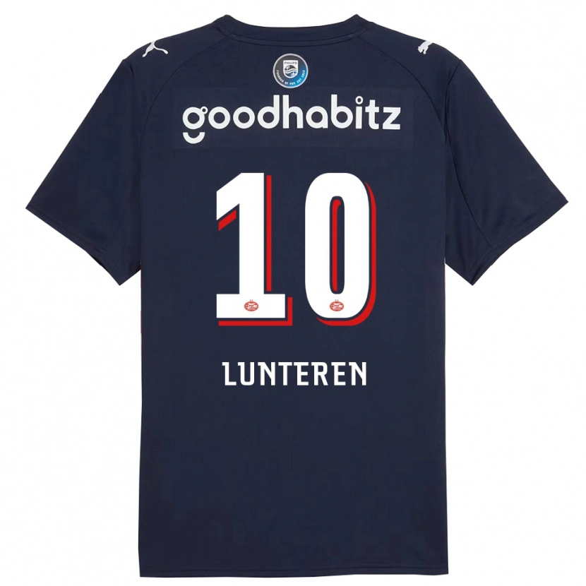 Danxen Kobiety Desiree Van Lunteren #10 Granatowo-Biały Wyjazdowa Koszulka 2025/26 Koszulki Klubowe
