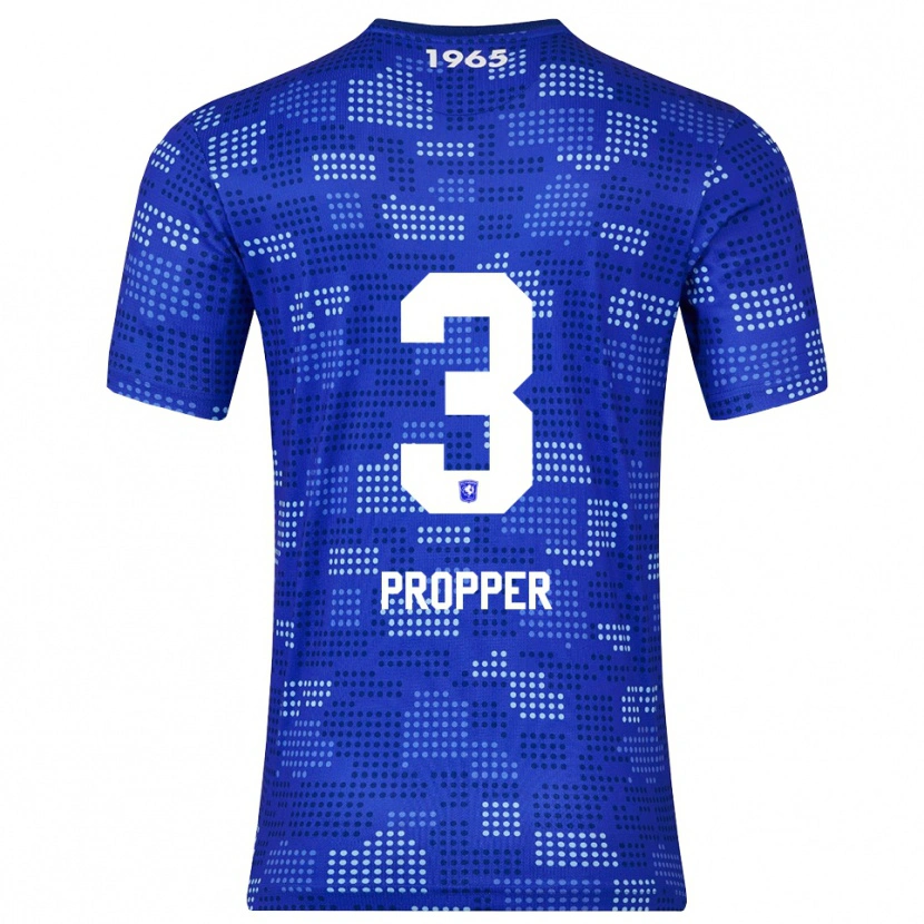 Danxen Kobiety Robin Pröpper #3 Niebiesko-Błękitny Wyjazdowa Koszulka 2025/26 Koszulki Klubowe