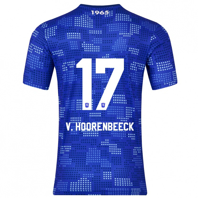 Danxen Kobiety Alec Van Hoorenbeeck #17 Niebiesko-Błękitny Wyjazdowa Koszulka 2025/26 Koszulki Klubowe