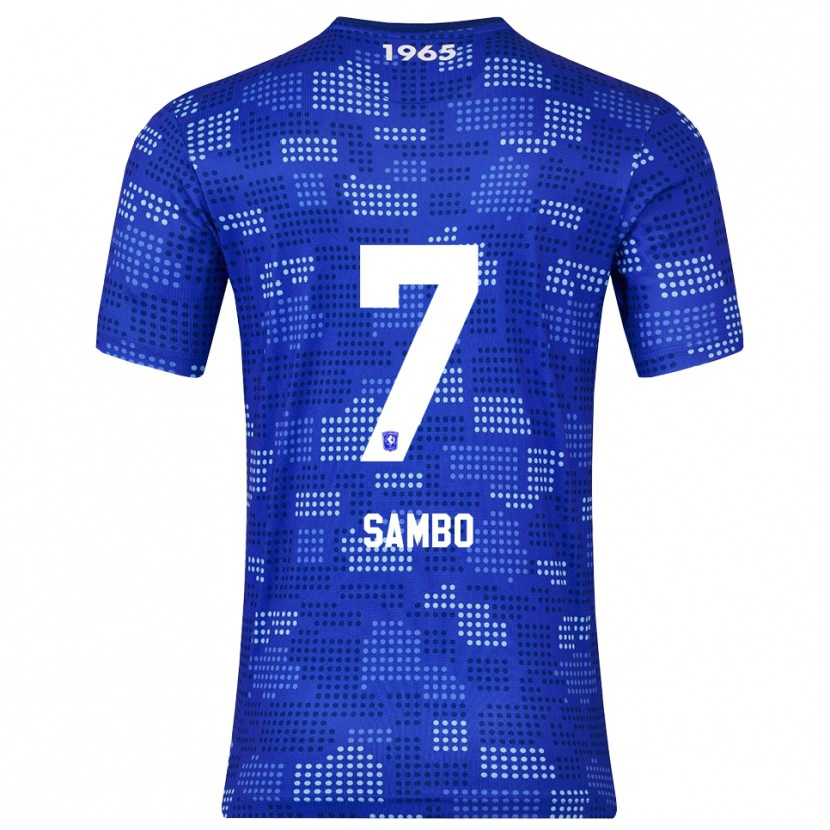 Danxen Kobiety Giandro Sambo #7 Niebiesko-Błękitny Wyjazdowa Koszulka 2025/26 Koszulki Klubowe