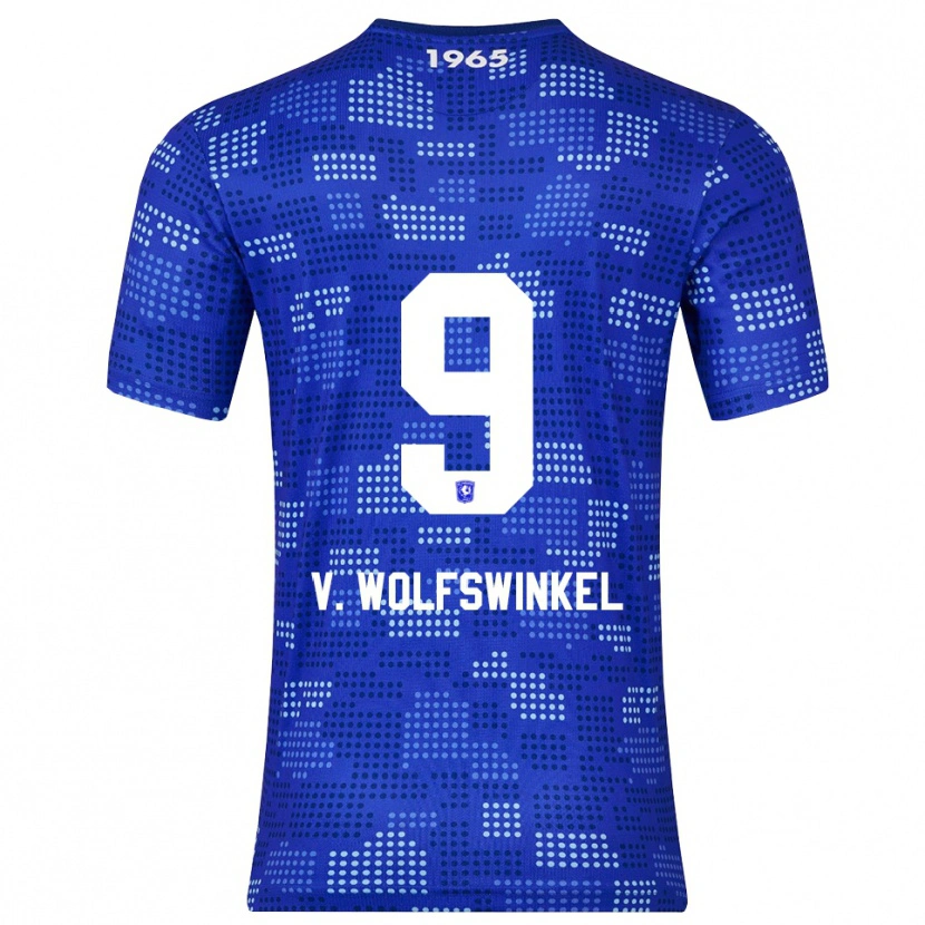 Danxen Kobiety Ricky Van Wolfswinkel #9 Niebiesko-Błękitny Wyjazdowa Koszulka 2025/26 Koszulki Klubowe