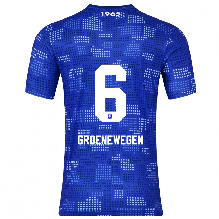 Danxen Kobiety Lynn Groenewegen #6 Niebiesko-Błękitny Wyjazdowa Koszulka 2025/26 Koszulki Klubowe