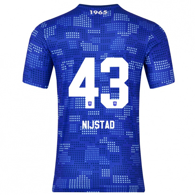 Danxen Kobiety Ruud Nijstad #43 Niebiesko-Błękitny Wyjazdowa Koszulka 2025/26 Koszulki Klubowe