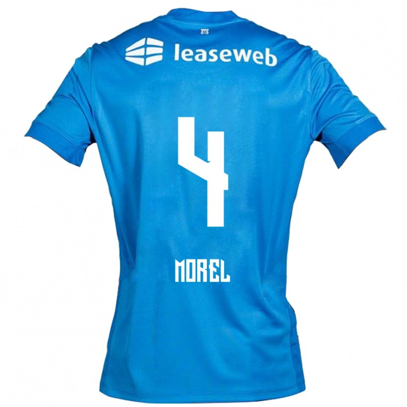 Danxen Kobiety Aebe Morel #4 Niebiesko-Biały Wyjazdowa Koszulka 2025/26 Koszulki Klubowe