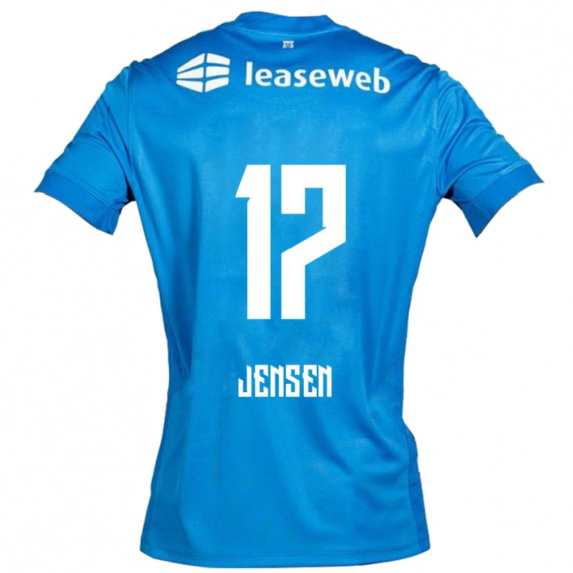 Danxen Kobiety Isak Jensen #17 Niebiesko-Biały Wyjazdowa Koszulka 2025/26 Koszulki Klubowe
