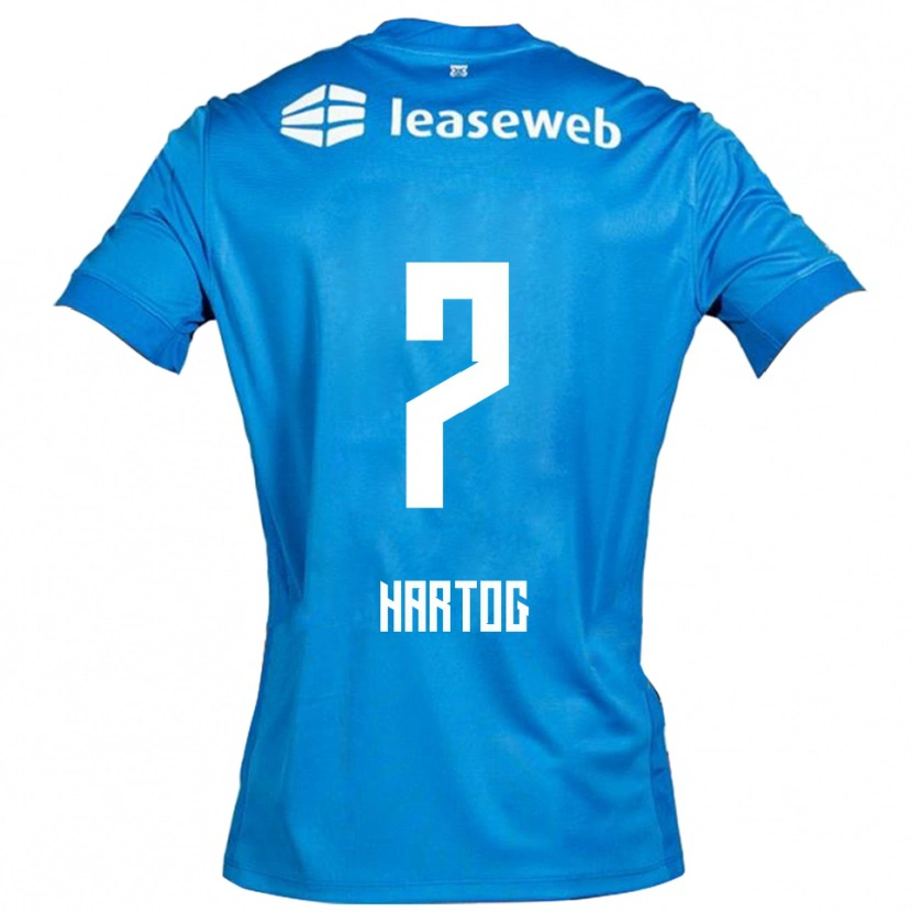 Danxen Kobiety Jasper Hartog #7 Niebiesko-Biały Wyjazdowa Koszulka 2025/26 Koszulki Klubowe