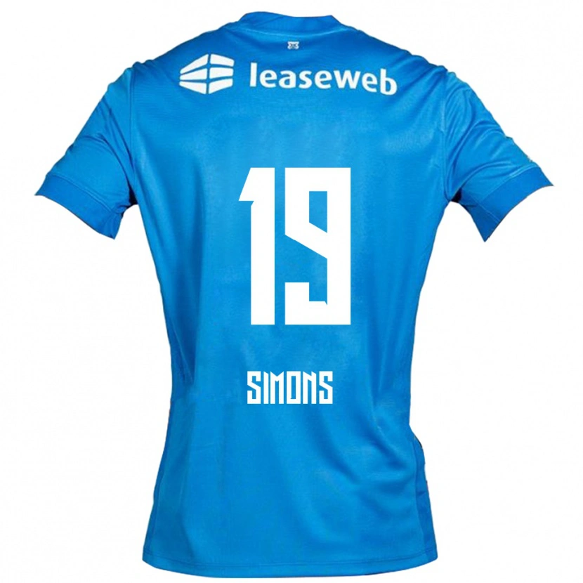Danxen Kobiety Saviola Simons #19 Niebiesko-Biały Wyjazdowa Koszulka 2025/26 Koszulki Klubowe