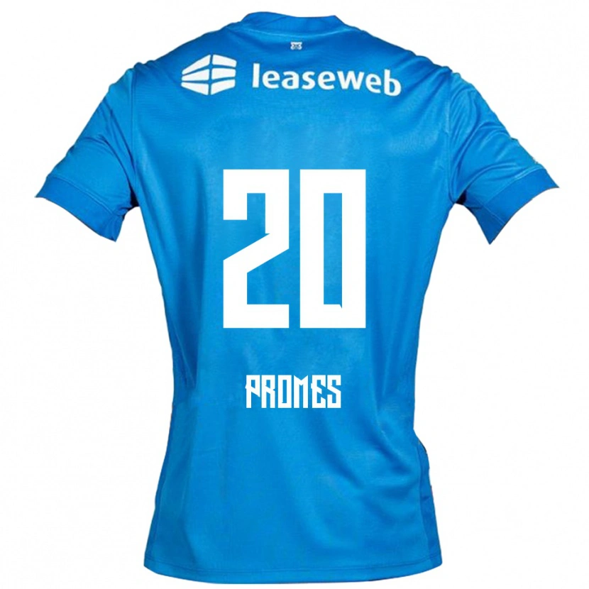 Danxen Kobiety Valentino Promes #20 Niebiesko-Biały Wyjazdowa Koszulka 2025/26 Koszulki Klubowe