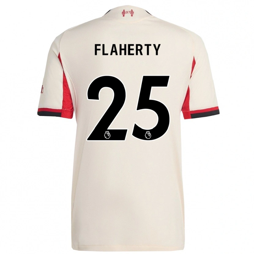 Danxen Kobiety Gilly Flaherty #25 Biało-Czarny Wyjazdowa Koszulka 2025/26 Koszulki Klubowe