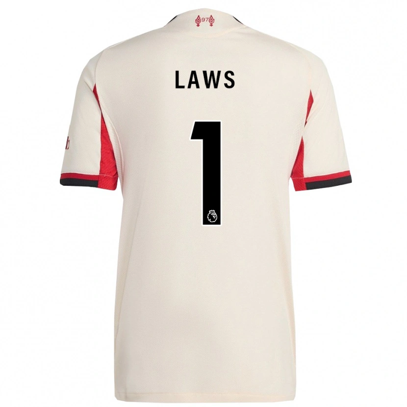 Danxen Kobiety Rachael Laws #1 Biało-Czarny Wyjazdowa Koszulka 2025/26 Koszulki Klubowe
