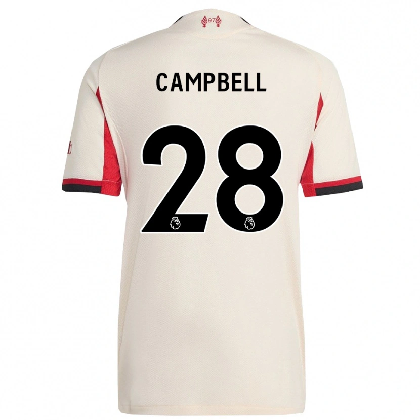 Danxen Kobiety Megan Campbell #28 Biało-Czarny Wyjazdowa Koszulka 2025/26 Koszulki Klubowe