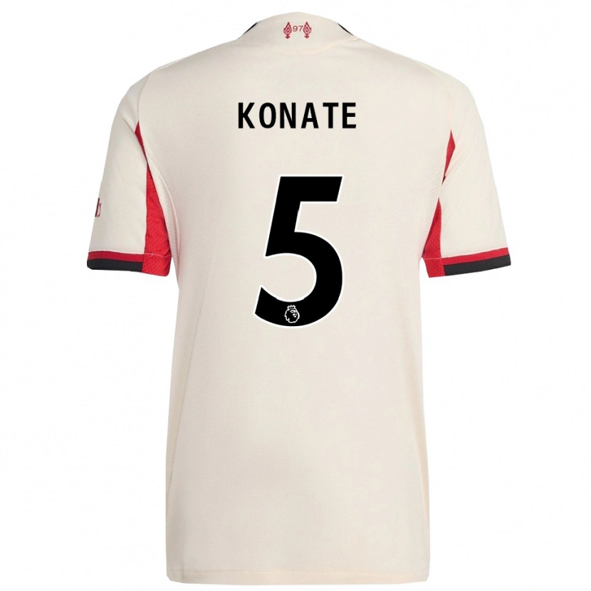 Danxen Kobiety Ibrahima Konaté #5 Biało-Czarny Wyjazdowa Koszulka 2025/26 Koszulki Klubowe