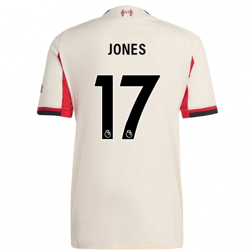 Danxen Kobiety Curtis Jones #17 Biało-Czarny Wyjazdowa Koszulka 2025/26 Koszulki Klubowe