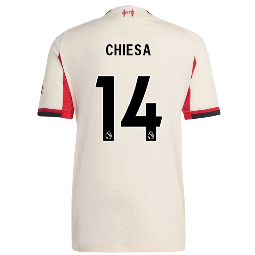 Danxen Kobiety Federico Chiesa #14 Biało-Czarny Wyjazdowa Koszulka 2025/26 Koszulki Klubowe