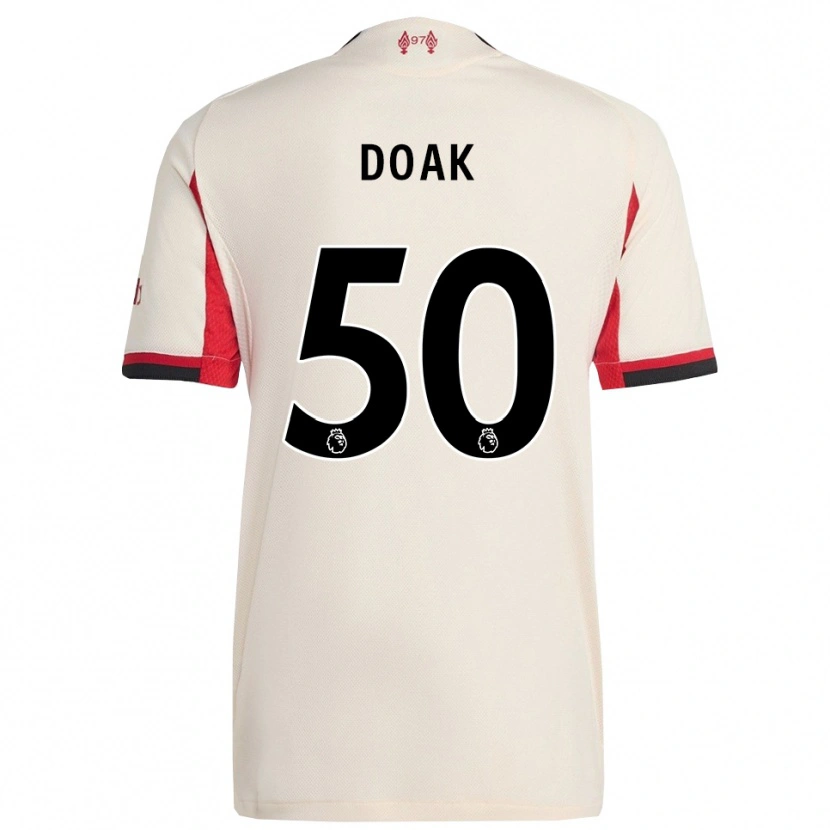 Danxen Kobiety Ben Doak #50 Biało-Czarny Wyjazdowa Koszulka 2025/26 Koszulki Klubowe