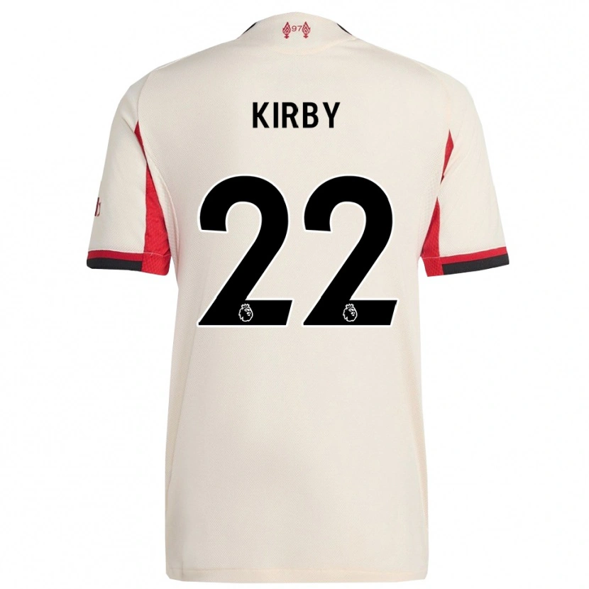 Danxen Kobiety Faye Kirby #22 Biało-Czarny Wyjazdowa Koszulka 2025/26 Koszulki Klubowe
