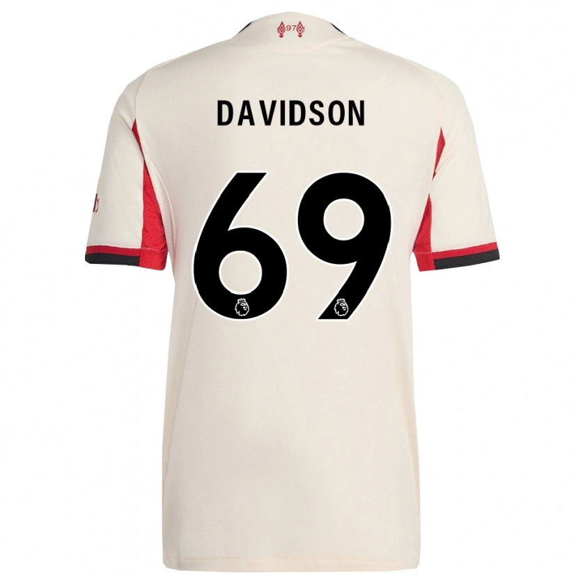Danxen Kobiety Josh Davidson #69 Biało-Czarny Wyjazdowa Koszulka 2025/26 Koszulki Klubowe