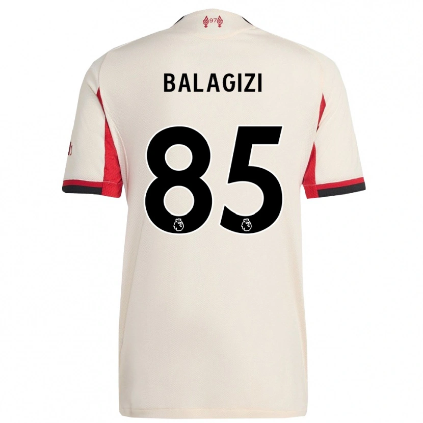 Danxen Kobiety James Balagizi #85 Biało-Czarny Wyjazdowa Koszulka 2025/26 Koszulki Klubowe