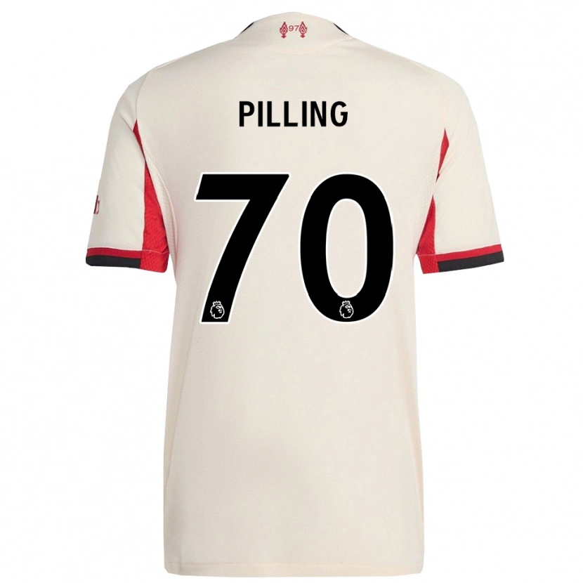 Danxen Kobiety Tommy Pilling #70 Biało-Czarny Wyjazdowa Koszulka 2025/26 Koszulki Klubowe