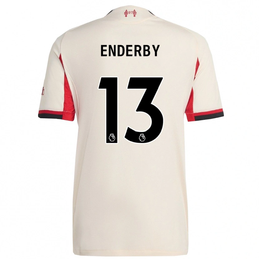 Danxen Kobiety Mia Enderby #13 Biało-Czarny Wyjazdowa Koszulka 2025/26 Koszulki Klubowe