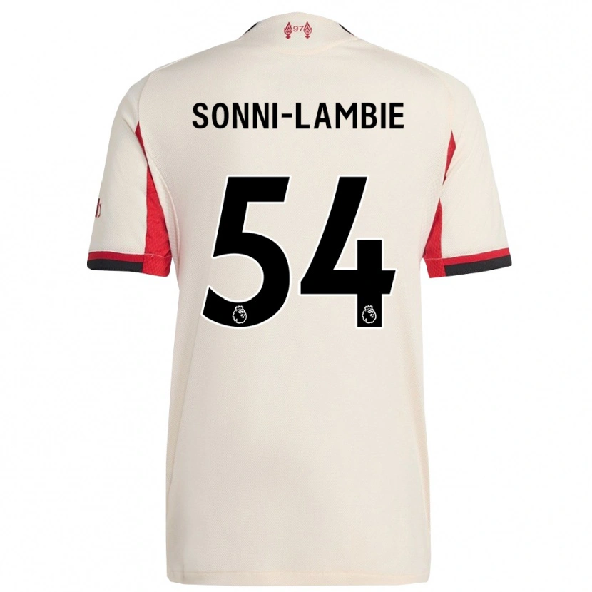 Danxen Kobiety Joshua Sonni-Lambie #54 Biało-Czarny Wyjazdowa Koszulka 2025/26 Koszulki Klubowe