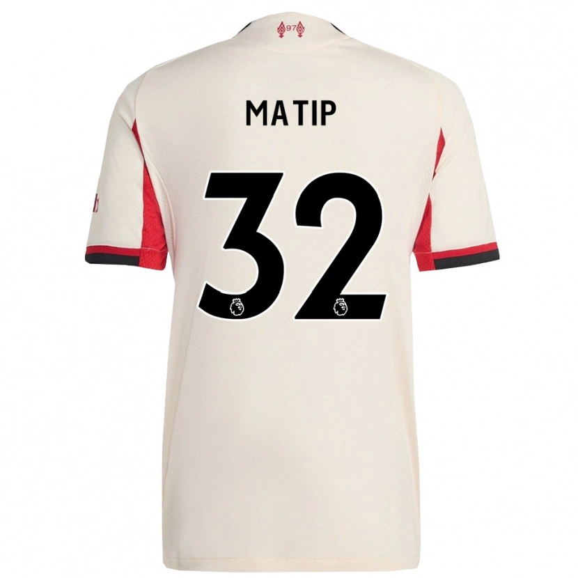 Danxen Kobiety Joel Matip #32 Biało-Czarny Wyjazdowa Koszulka 2025/26 Koszulki Klubowe