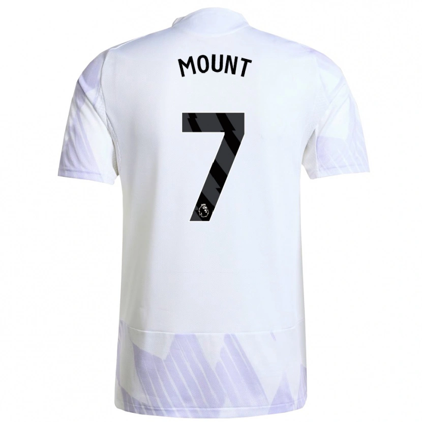 Danxen Kobiety Mason Mount #7 Biało-Fioletowo-Fioletowy Wyjazdowa Koszulka 2025/26 Koszulki Klubowe