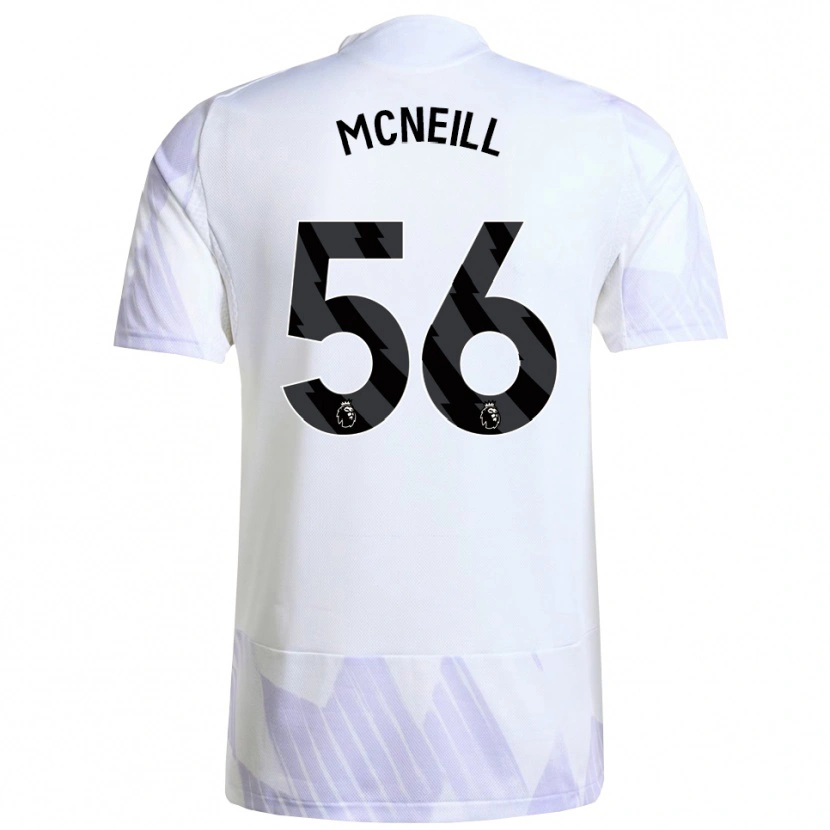 Danxen Kobiety Charlie Mcneill #56 Biało-Fioletowo-Fioletowy Wyjazdowa Koszulka 2025/26 Koszulki Klubowe