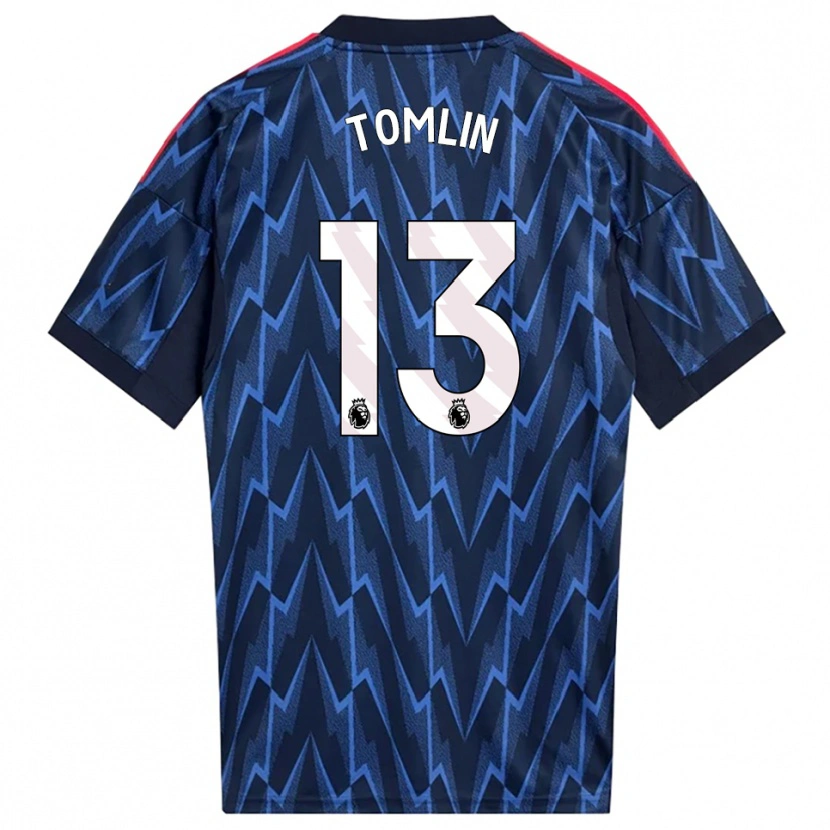 Danxen Kobiety Jack Tomlin #13 Granatowo-Czerwony Wyjazdowa Koszulka 2025/26 Koszulki Klubowe