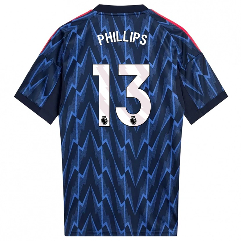 Danxen Kobiety Charlie Phillips #13 Granatowo-Czerwony Wyjazdowa Koszulka 2025/26 Koszulki Klubowe