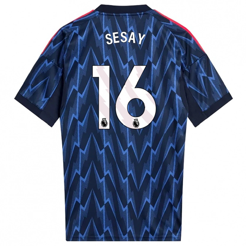 Danxen Kobiety Joshua Sesay #16 Granatowo-Czerwony Wyjazdowa Koszulka 2025/26 Koszulki Klubowe