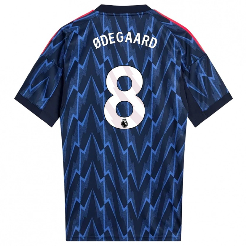 Danxen Kobiety Martin Ødegaard #8 Granatowo-Czerwony Wyjazdowa Koszulka 2025/26 Koszulki Klubowe