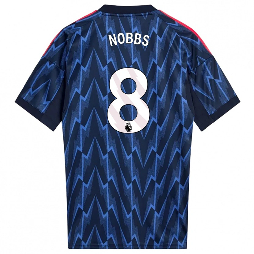 Danxen Kobiety Nobbs #8 Granatowo-Czerwony Wyjazdowa Koszulka 2025/26 Koszulki Klubowe