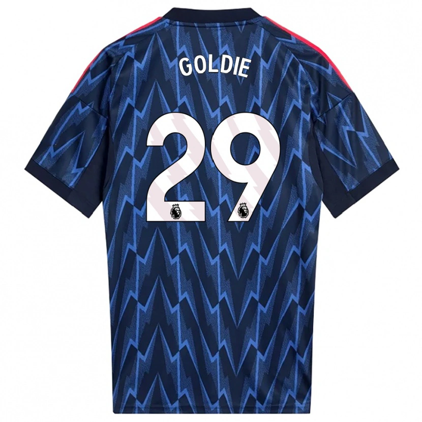 Danxen Kobiety Teyah Goldie #29 Granatowo-Czerwony Wyjazdowa Koszulka 2025/26 Koszulki Klubowe