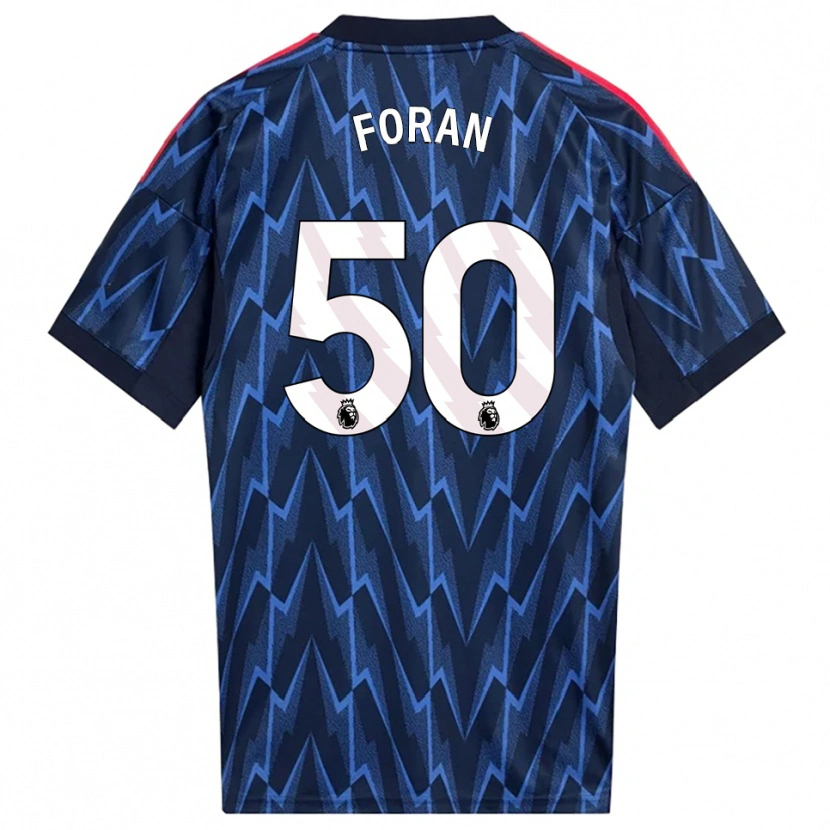 Danxen Kobiety Taylor Foran #50 Granatowo-Czerwony Wyjazdowa Koszulka 2025/26 Koszulki Klubowe