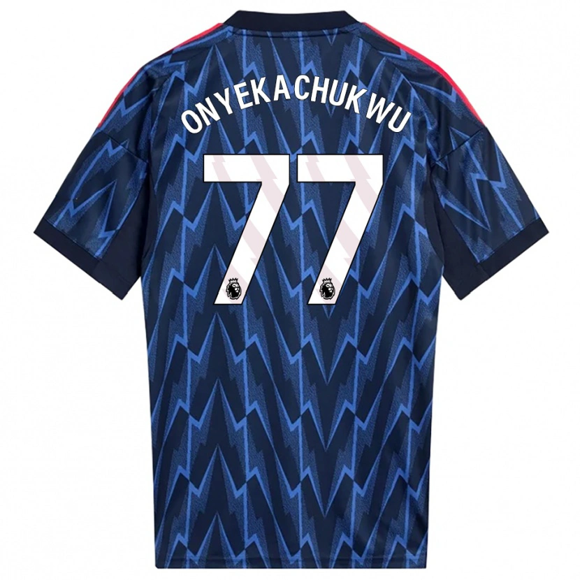 Danxen Kobiety Samuel Onyekachukwu #77 Granatowo-Czerwony Wyjazdowa Koszulka 2025/26 Koszulki Klubowe